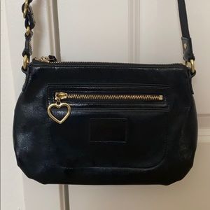 Coach Cross Body Bag (Black/Gold Metal)